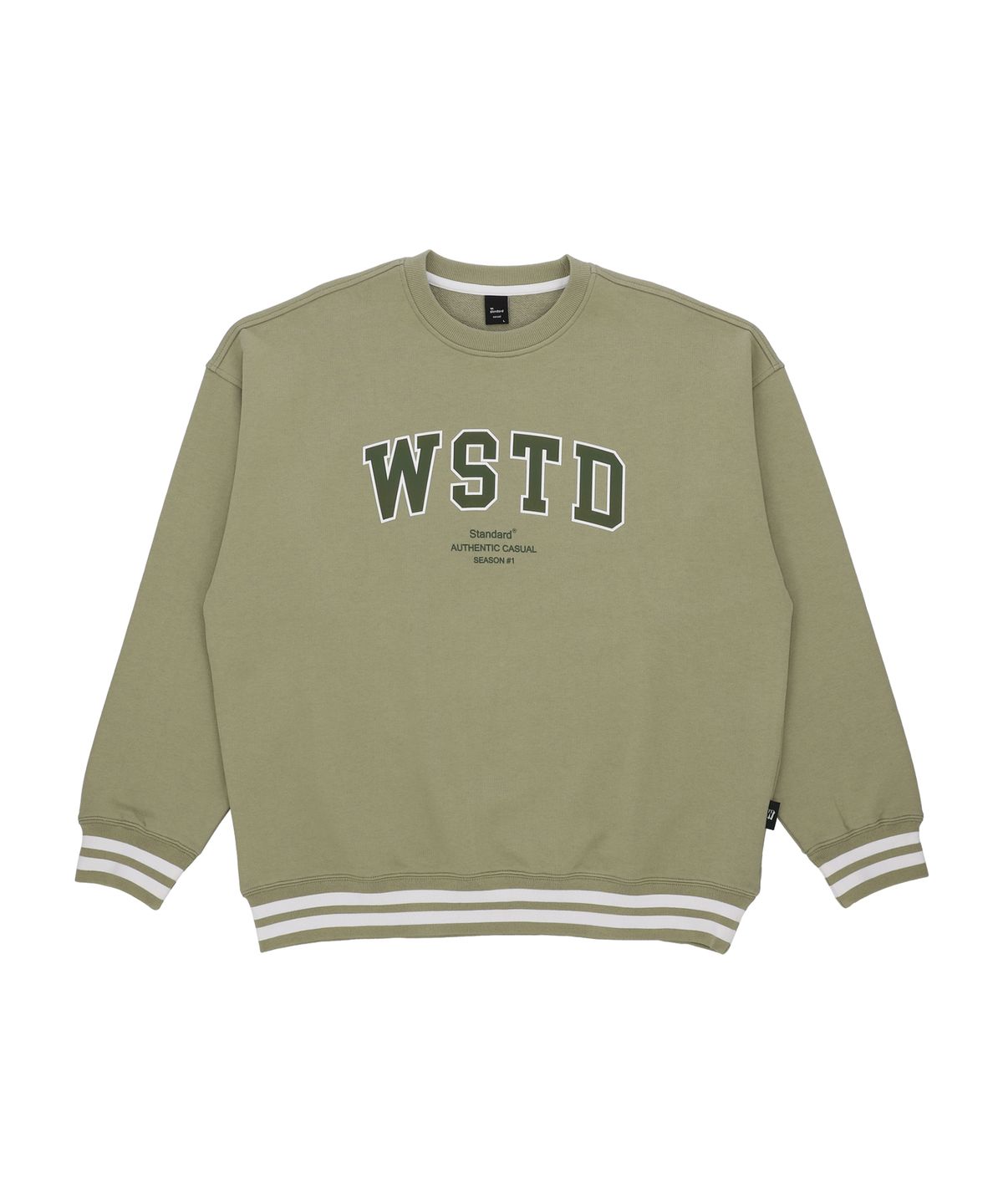 더블유스탠다드(W STANDARD) 컬러팁 스웻셔츠 [2 COLOR]