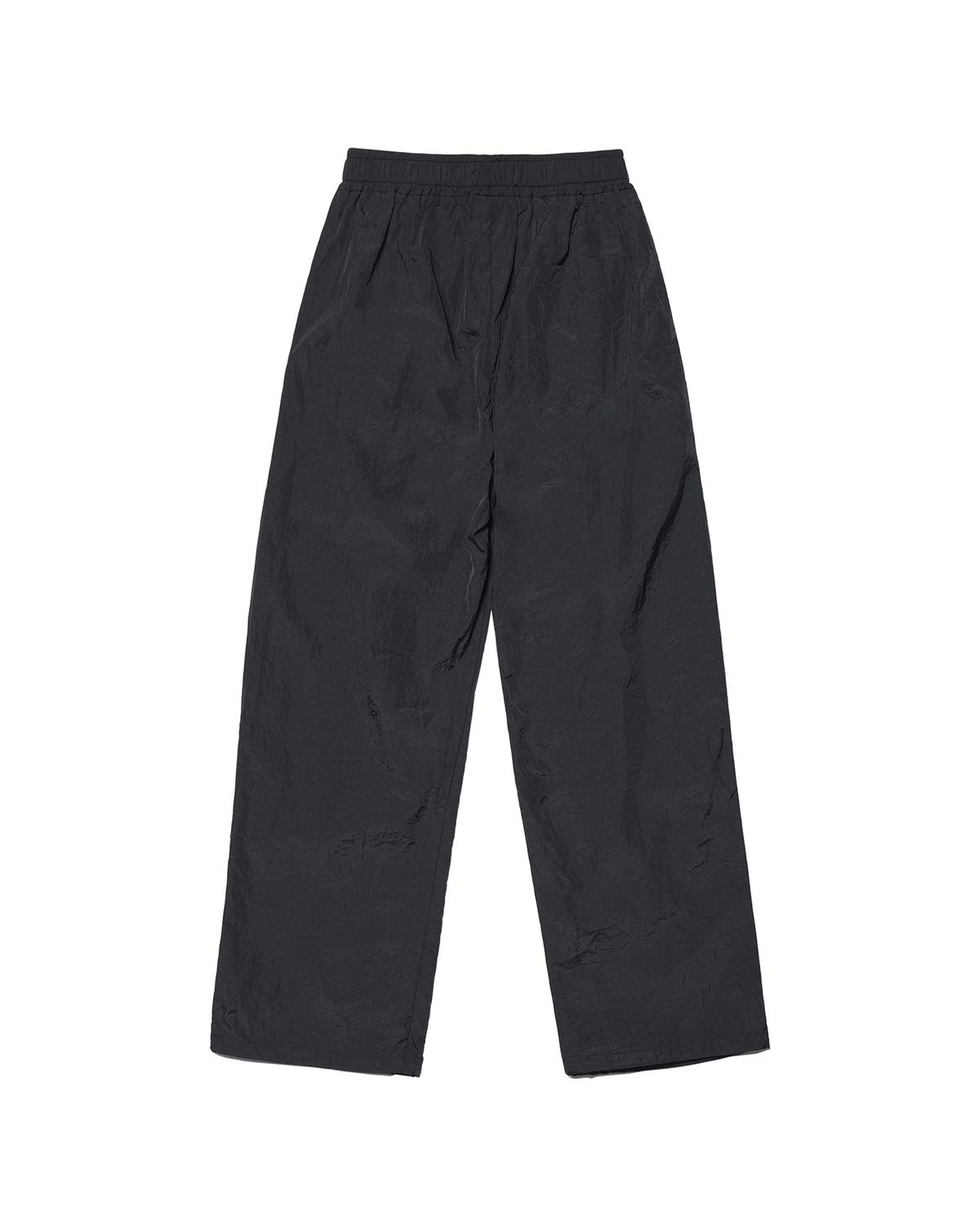 노매뉴얼(NOMANUAL) TWO TUCK NYLON PANTS - BLACK