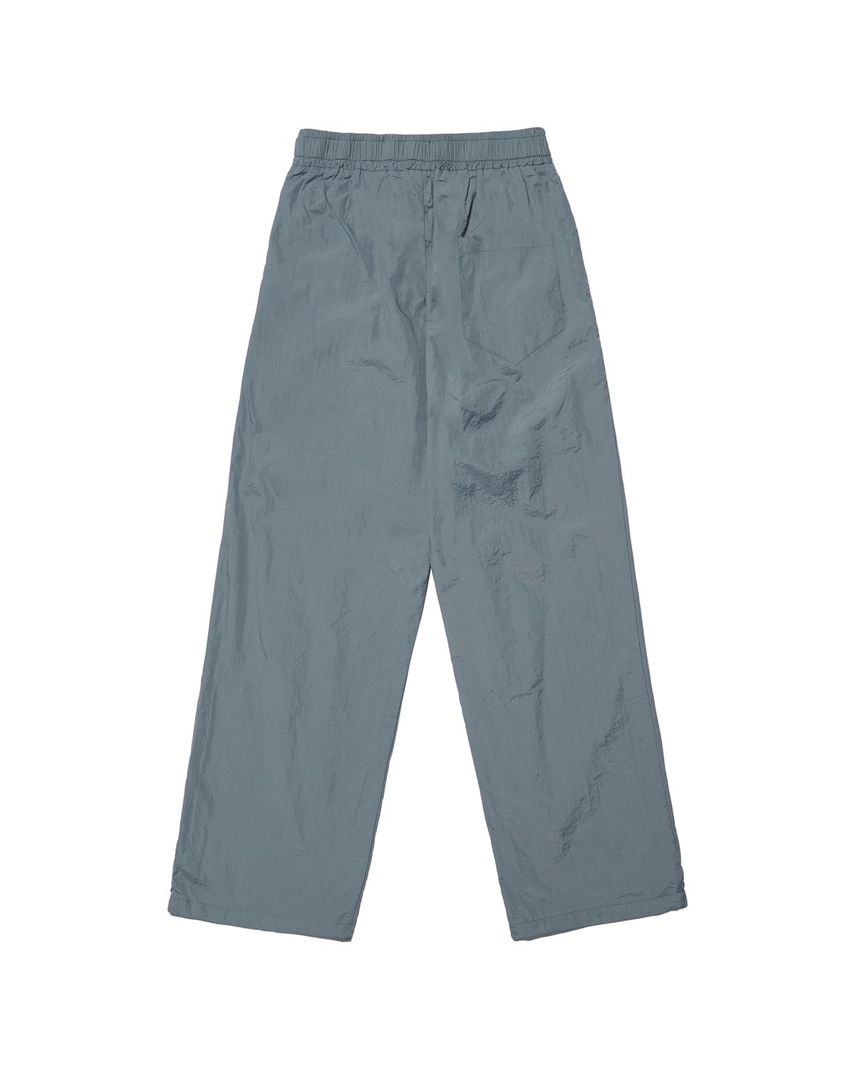 노매뉴얼(NOMANUAL) TWO TUCK NYLON PANTS - CHARCOAL