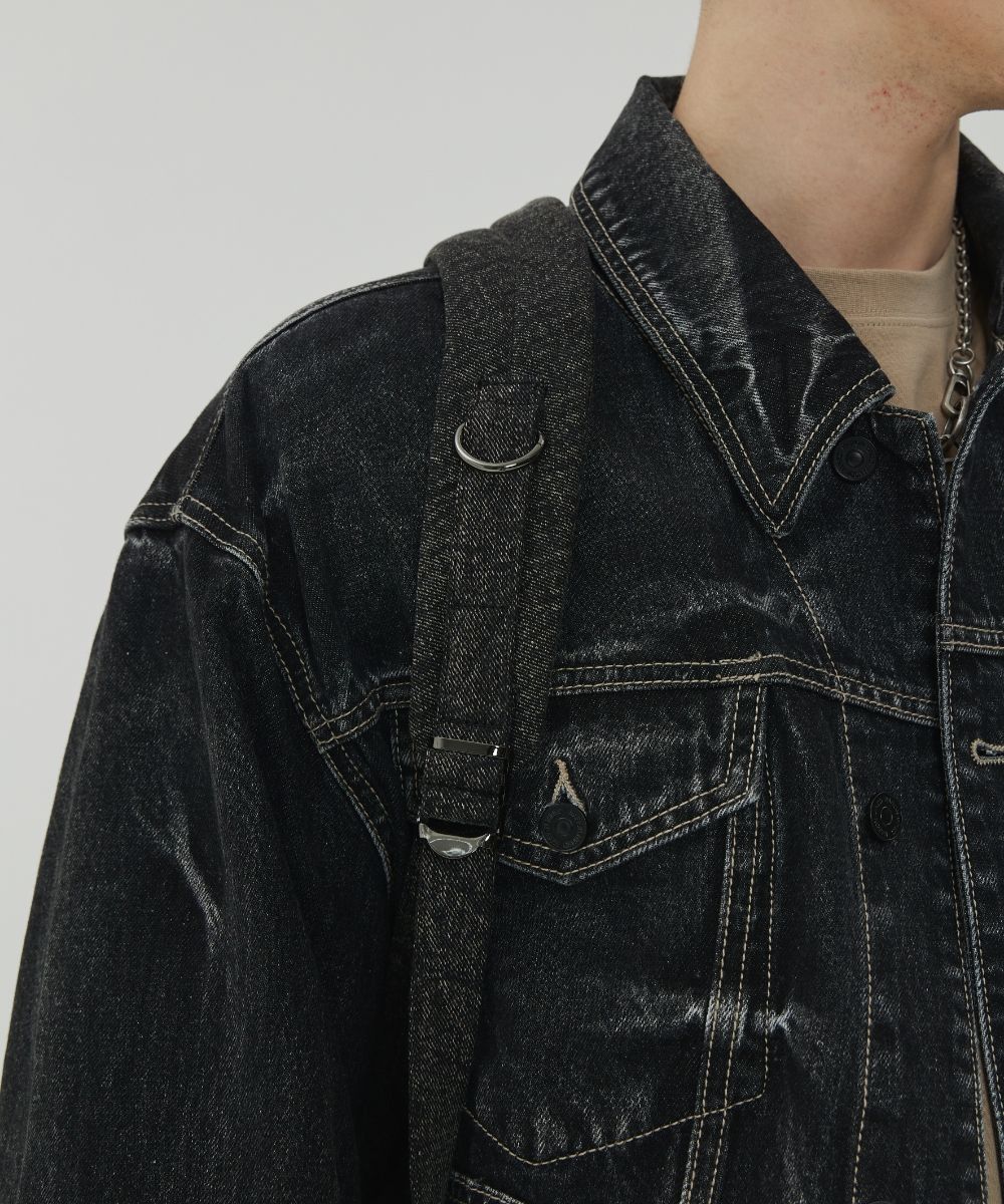 【MAISON MINED】23SS★ RIVET POCKET DENIM BACKPACK MUSINSA | MAISON MINED RIVET POCKET DENIM BACKPACK BLACK