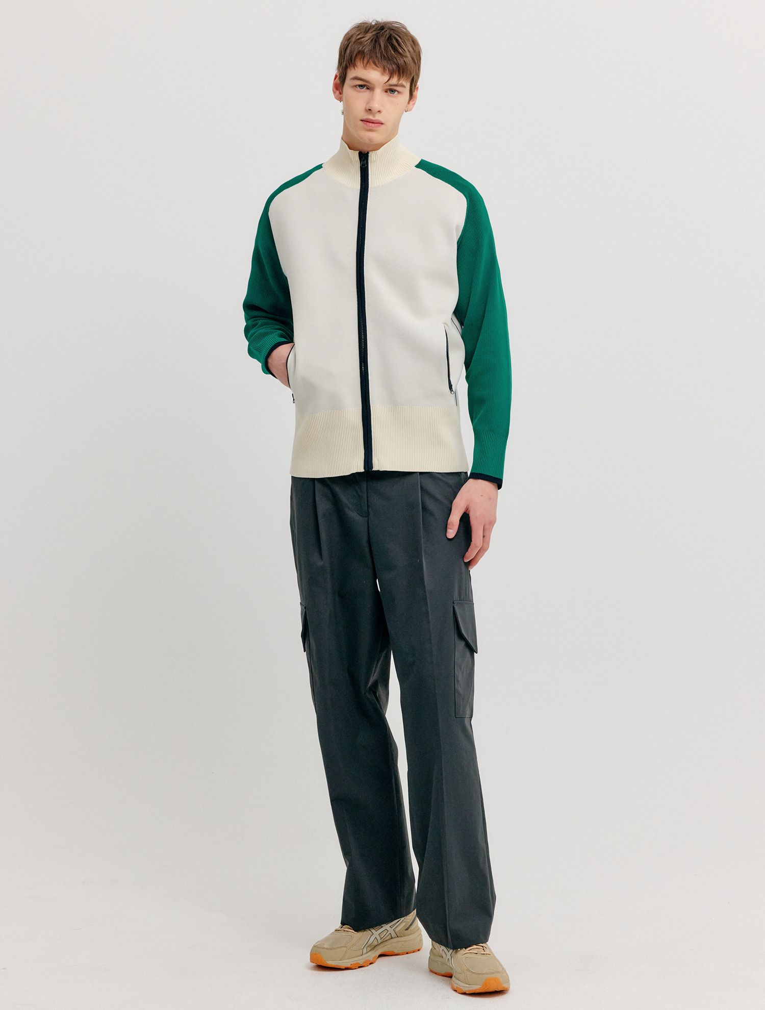 MUSINSA | GENERAL IDEA New York Studio zip-up cardigan