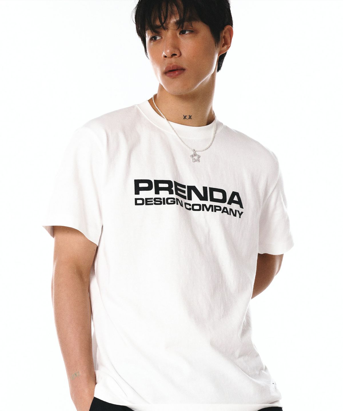 프렌다(PRENDA) PDC LOGO TEE WHITE