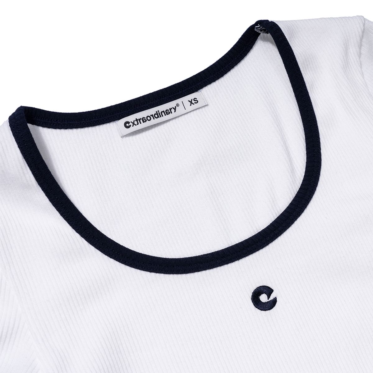 엑스트라오디너리(EXTRAORDINARY) W SYMBOL TEE  OFF WHITE
