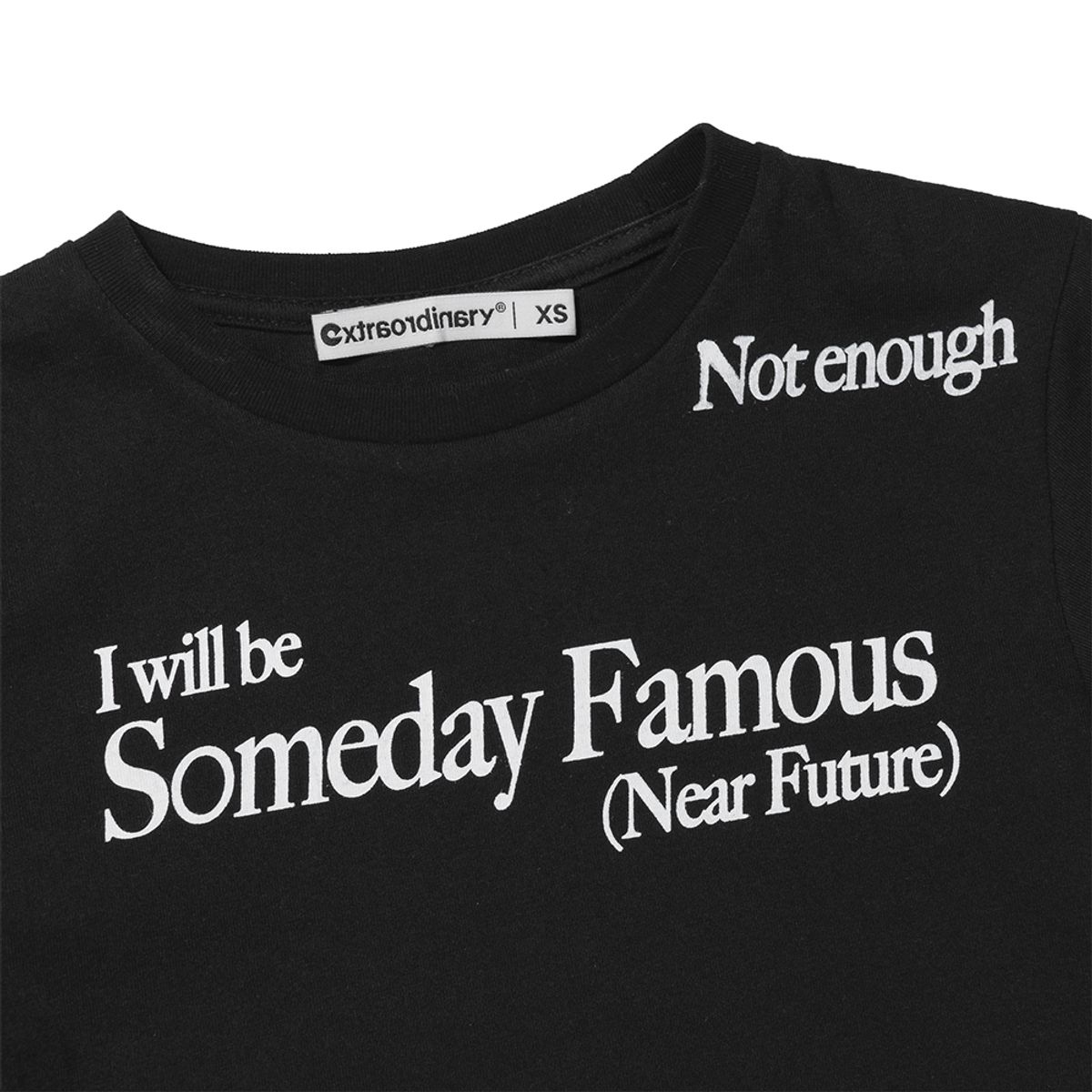 엑스트라오디너리(EXTRAORDINARY) W NOT ENOUGH TEE  BLACK