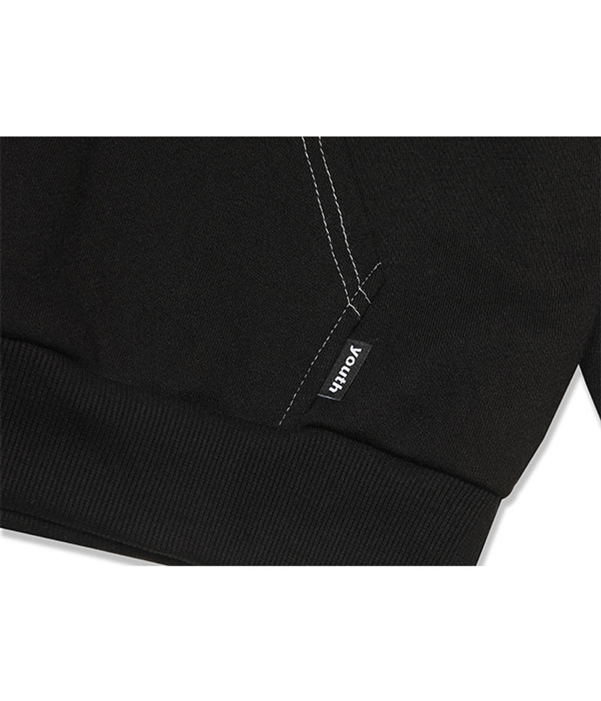 유쓰배쓰(YOUTHBATH) WILD GRAPHIC HOOD SWEAT SHIRT_BLACK