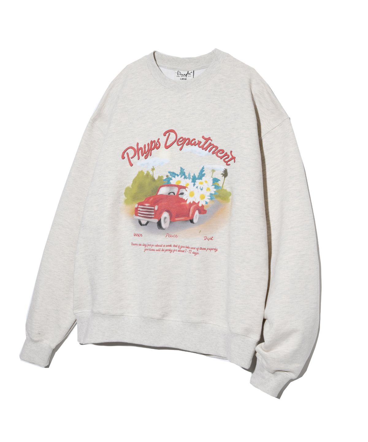 피지컬 디파트먼트(PHYSICAL DEPARTMENT) FLOWER DELIVERY CREWNECK OATMEAL
