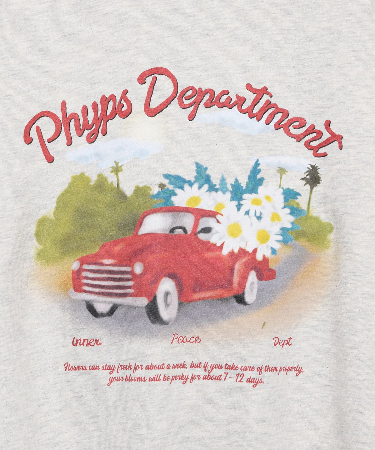 피지컬 디파트먼트(PHYSICAL DEPARTMENT) FLOWER DELIVERY CREWNECK OATMEAL