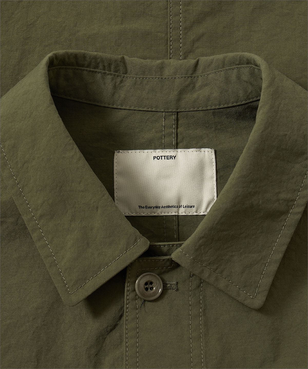 포터리(POTTERY) Work Jacket Nylon Taslan Oxford Cloth Resilient Finish (Olive)
