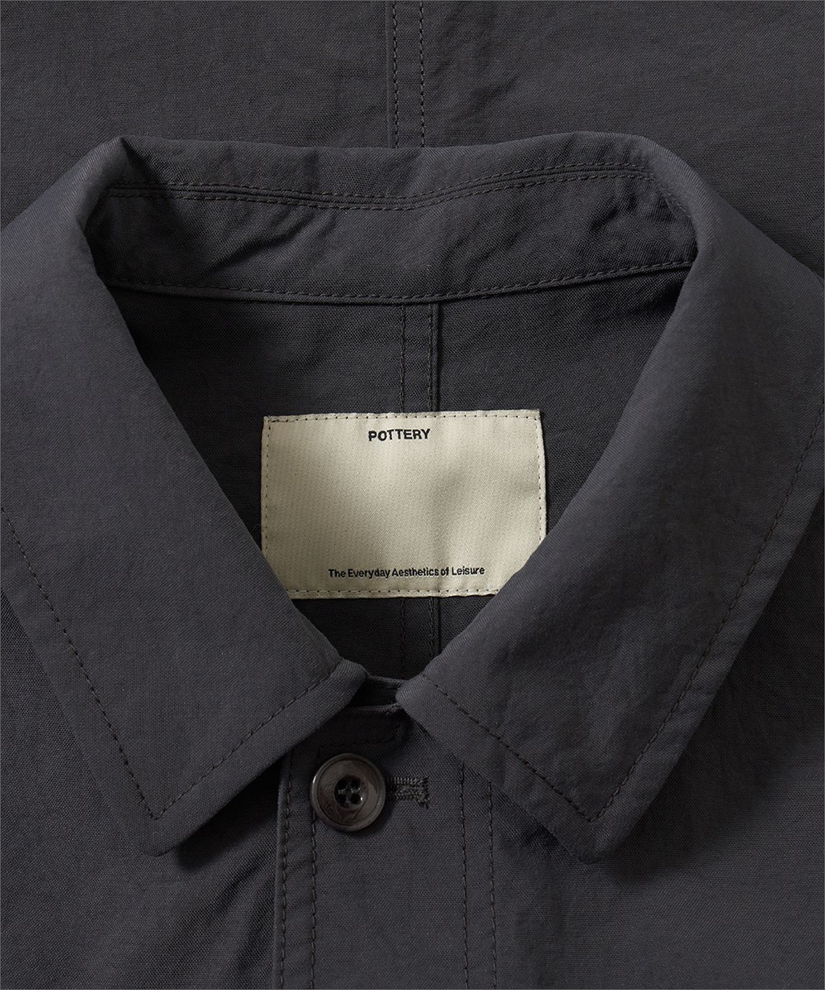 포터리(POTTERY) Work Jacket Nylon Taslan Oxford Cloth Resilient Finish (Charcoal)
