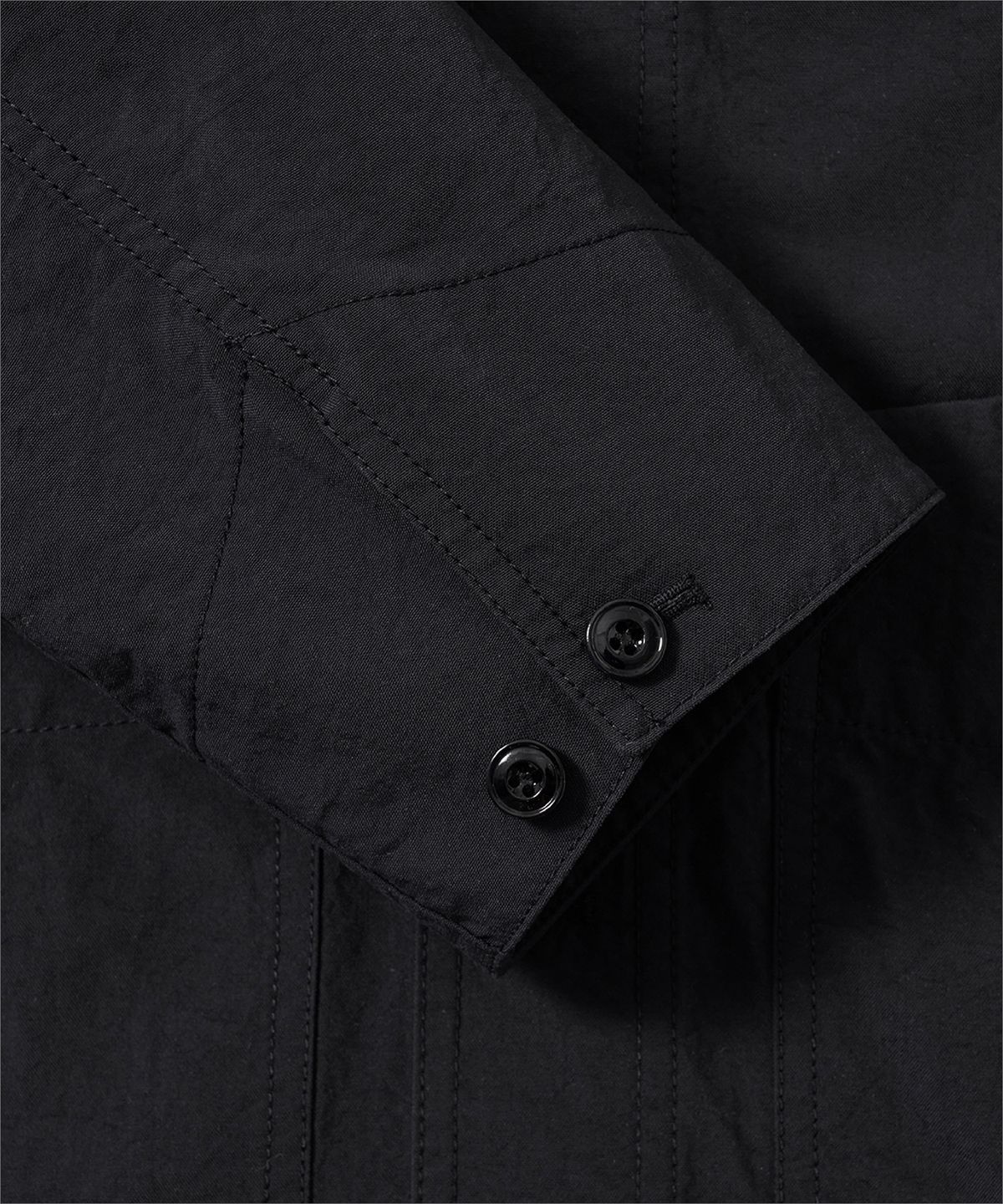 포터리(POTTERY) Work Jacket Nylon Taslan Oxford Cloth Resilient Finish (Black)