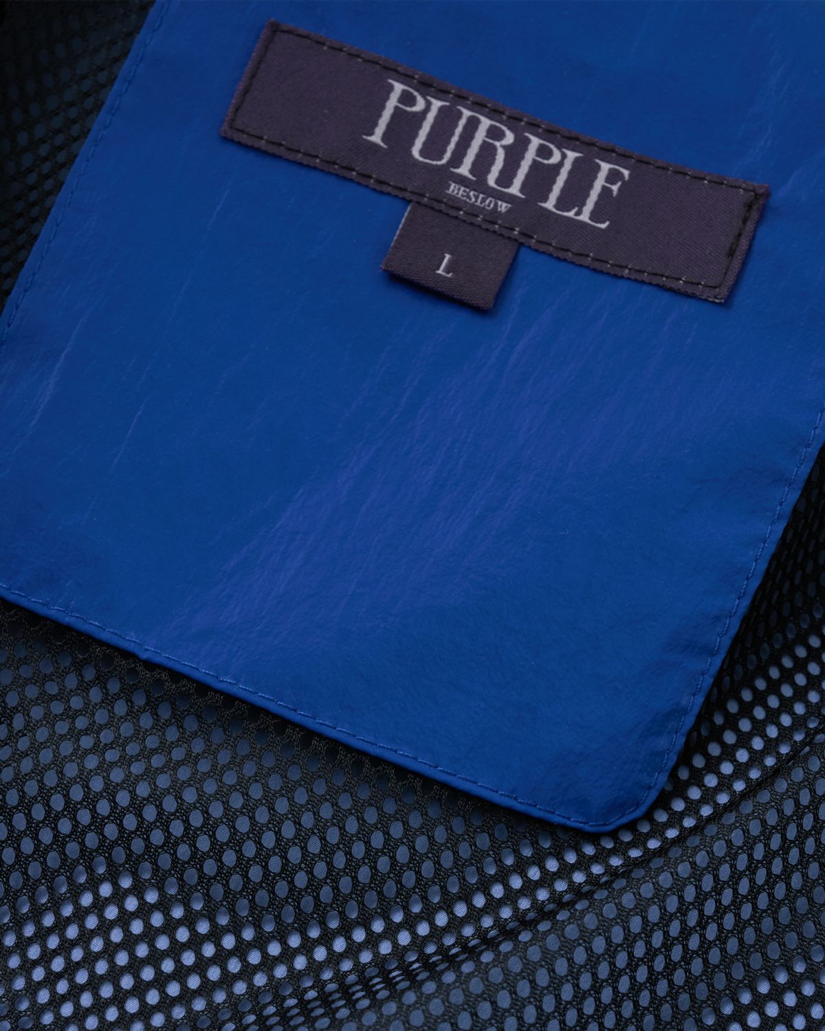 비슬로우(BESLOW) ZIPPER POCKET WIND BREAKER JACKET BLUE