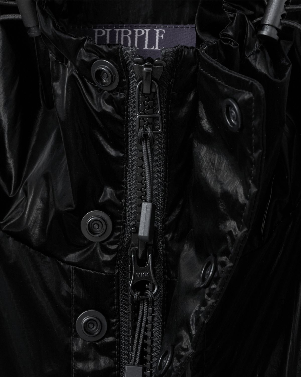 비슬로우(BESLOW) ZIPPER POCKET WIND BREAKER JACKET BLACK