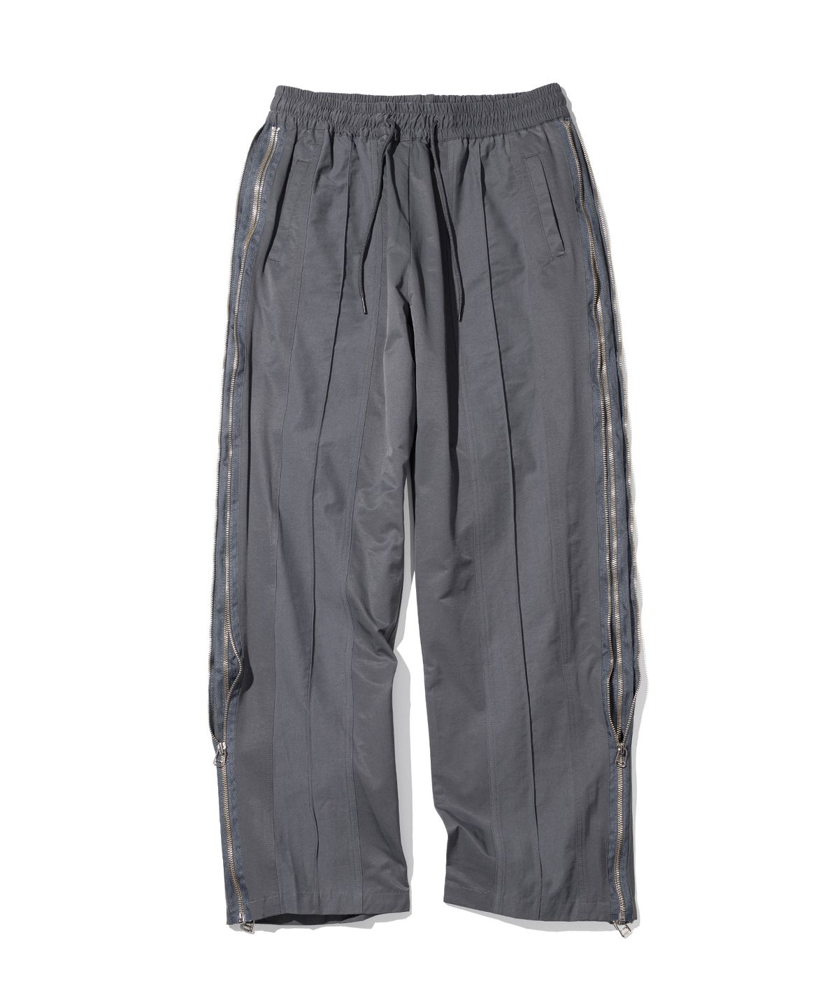 매스노운(MASSNOUN) DOUBLE LINE ZIPPER PANTS MSHTP003-GY
