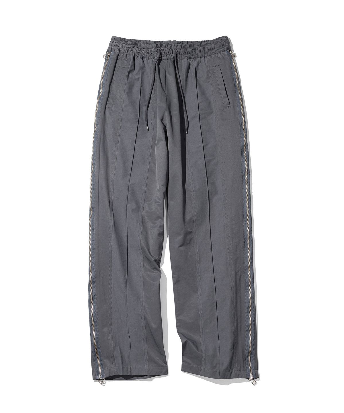 매스노운(MASSNOUN) DOUBLE LINE ZIPPER PANTS MSHTP003-GY