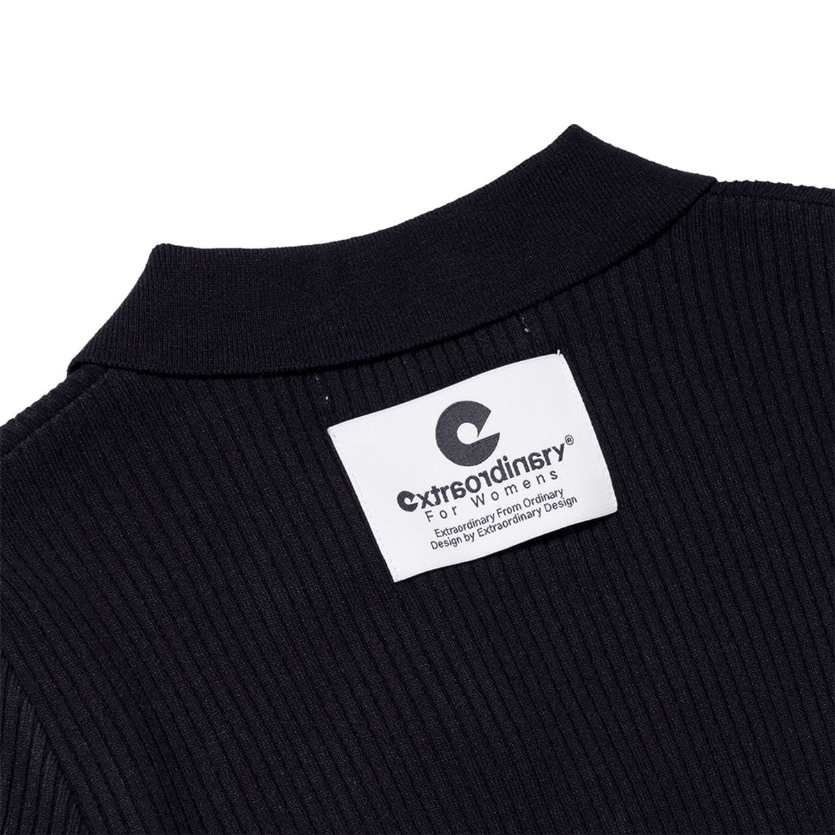 엑스트라오디너리(EXTRAORDINARY) KNIT ZIP-UP BLACK