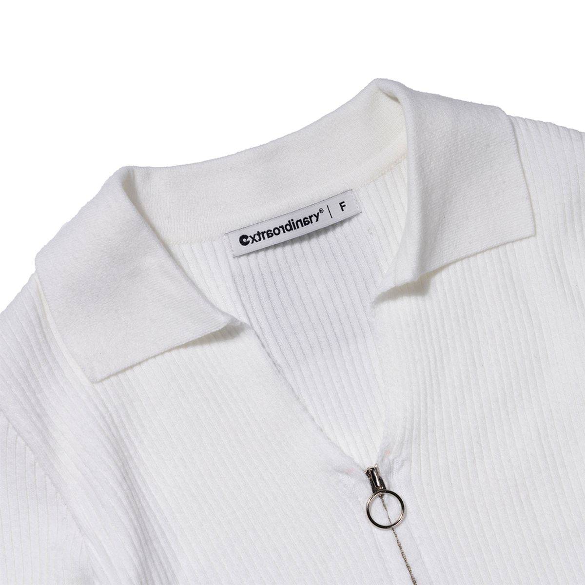 엑스트라오디너리(EXTRAORDINARY) KNIT ZIP-UP IVORY