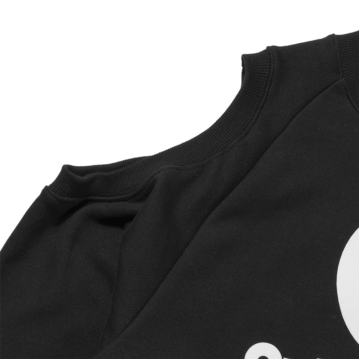 엑스트라오디너리(EXTRAORDINARY) W SYMBOL CROP CREWNECK  BLACK