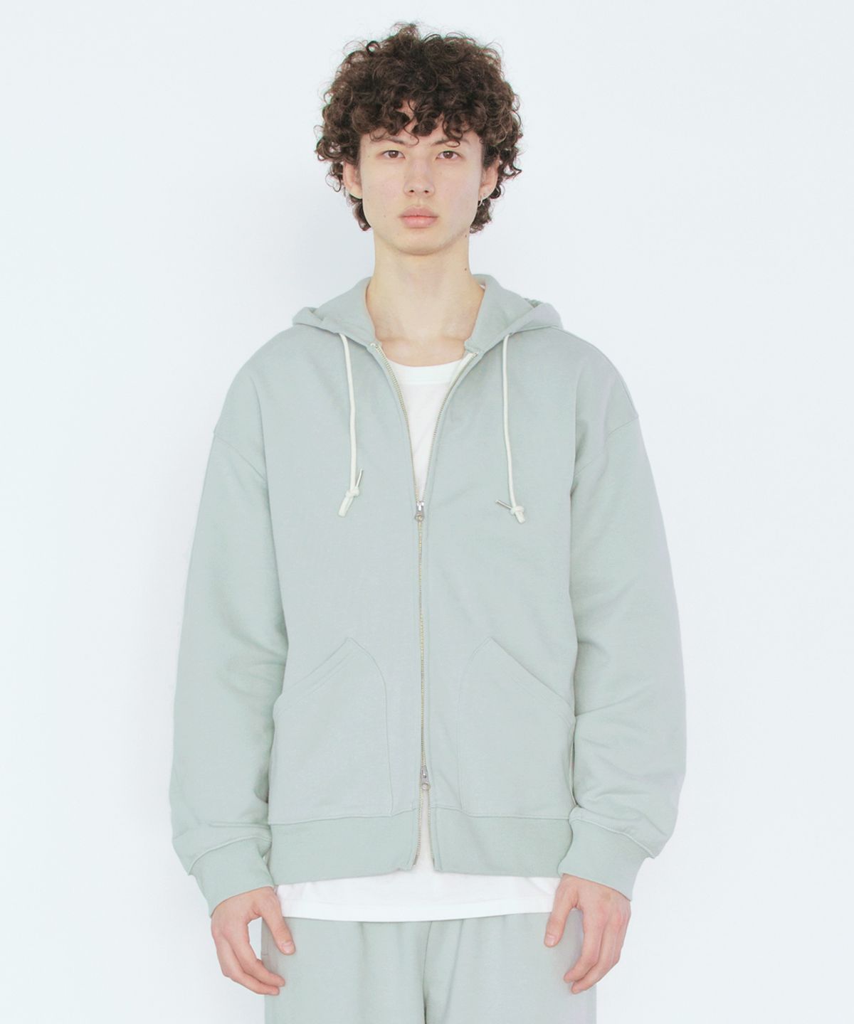 빅유니온(BIG UNION) 89LINE ZIP UP HOODIE / MINT