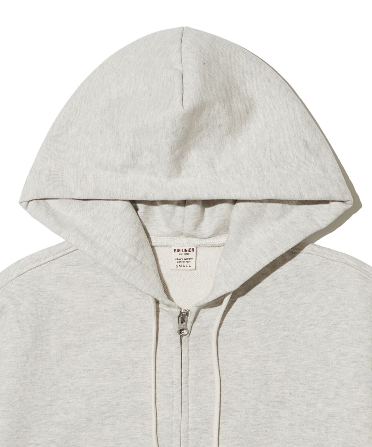 빅유니온(BIG UNION) 89LINE ZIP UP HOODIE / OATMEAL