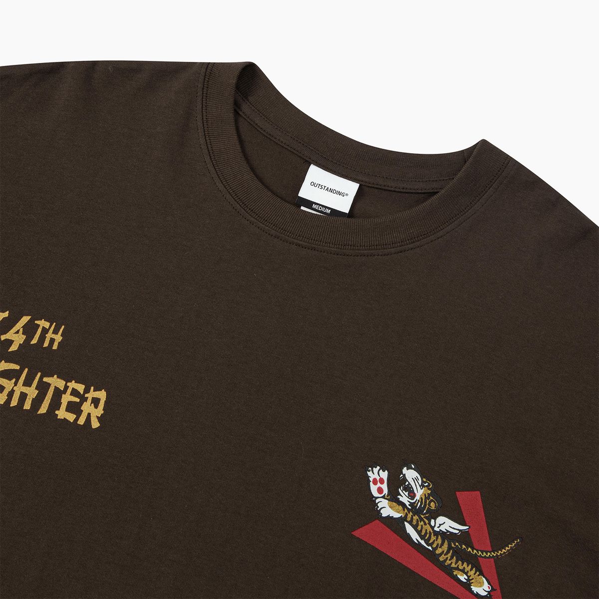 아웃스탠딩(OUTSTANDING) MIL SERIES LONG SLEEVE(74TH FIGHTER SQ)_BROWN