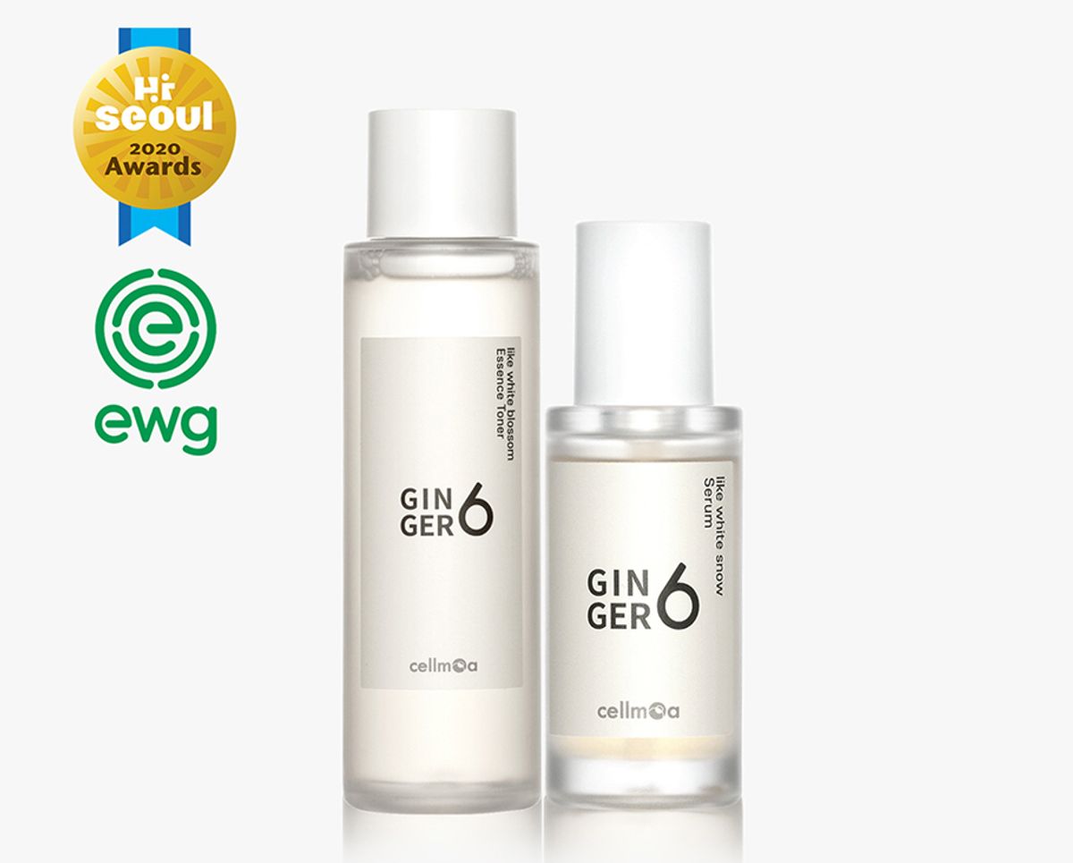 진저6(GINGER6) 비건 GINGER6 (토너/세럼/워터/펩티/핸드/폼클렌저) 6종 세트