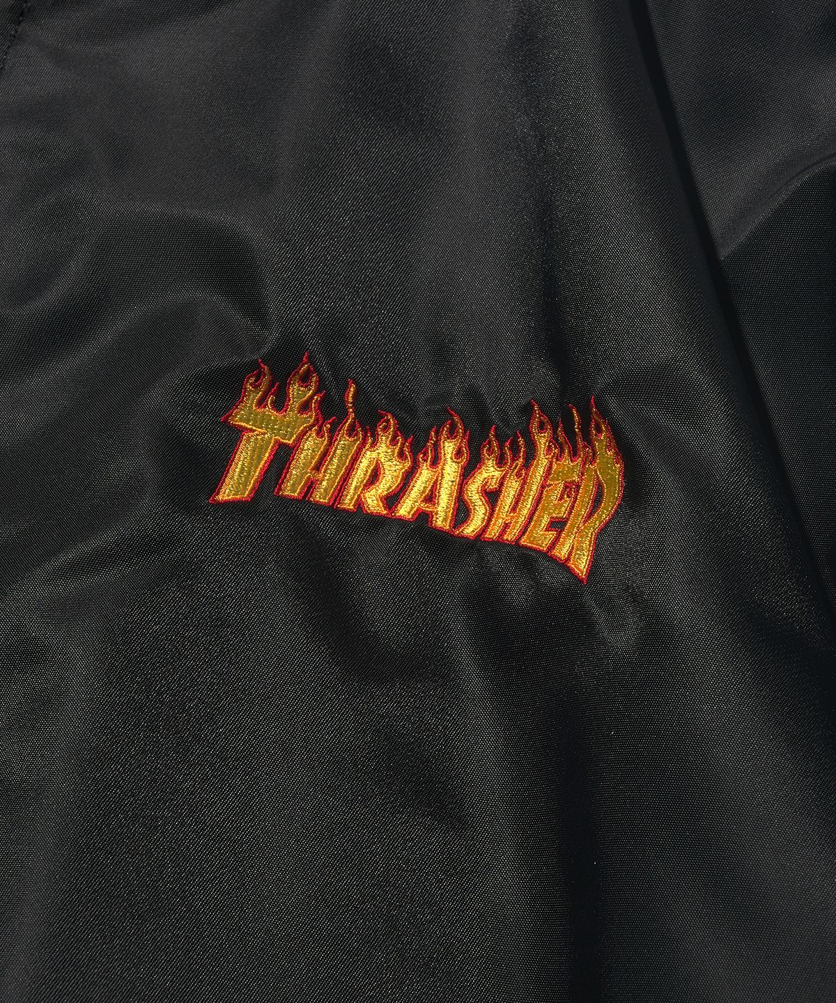 트레셔(THRASHER) 플레임 MA-1 점퍼 블랙