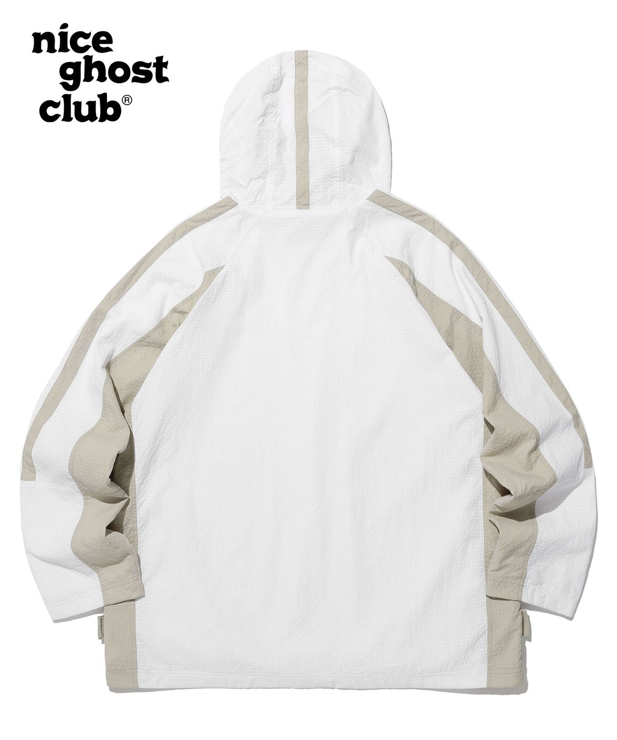나이스고스트클럽(NICEGHOSTCLUB) SIDE ZIP PULLOVER JACKET_WHITE(NG2DSUB960A)