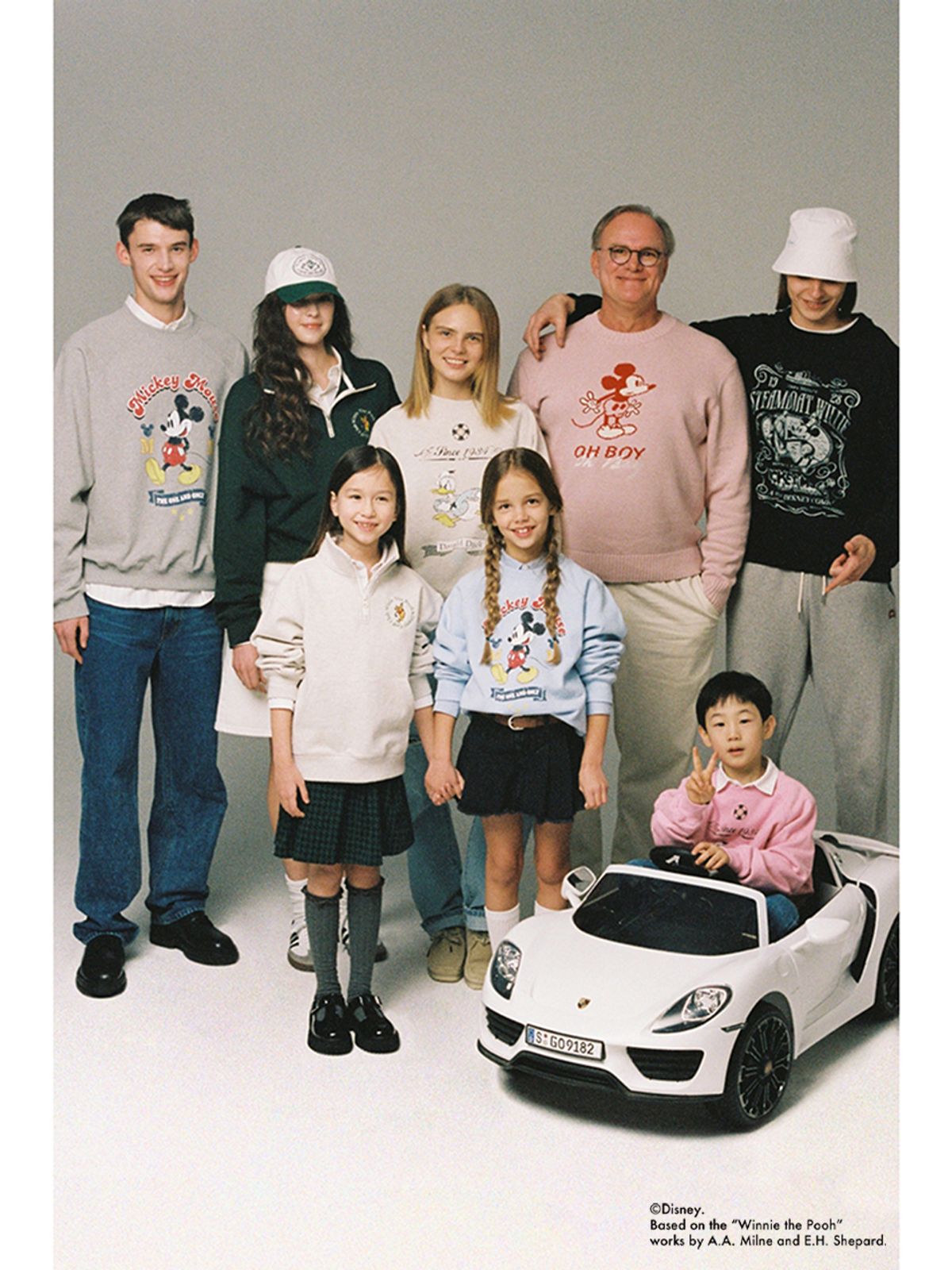 던스트(DUNST) UNISEX_DISNEY POOH_SPORTS HALF ZIP-UP SWEATSHIRT_FOREST GREEN_UDTS3A158E2