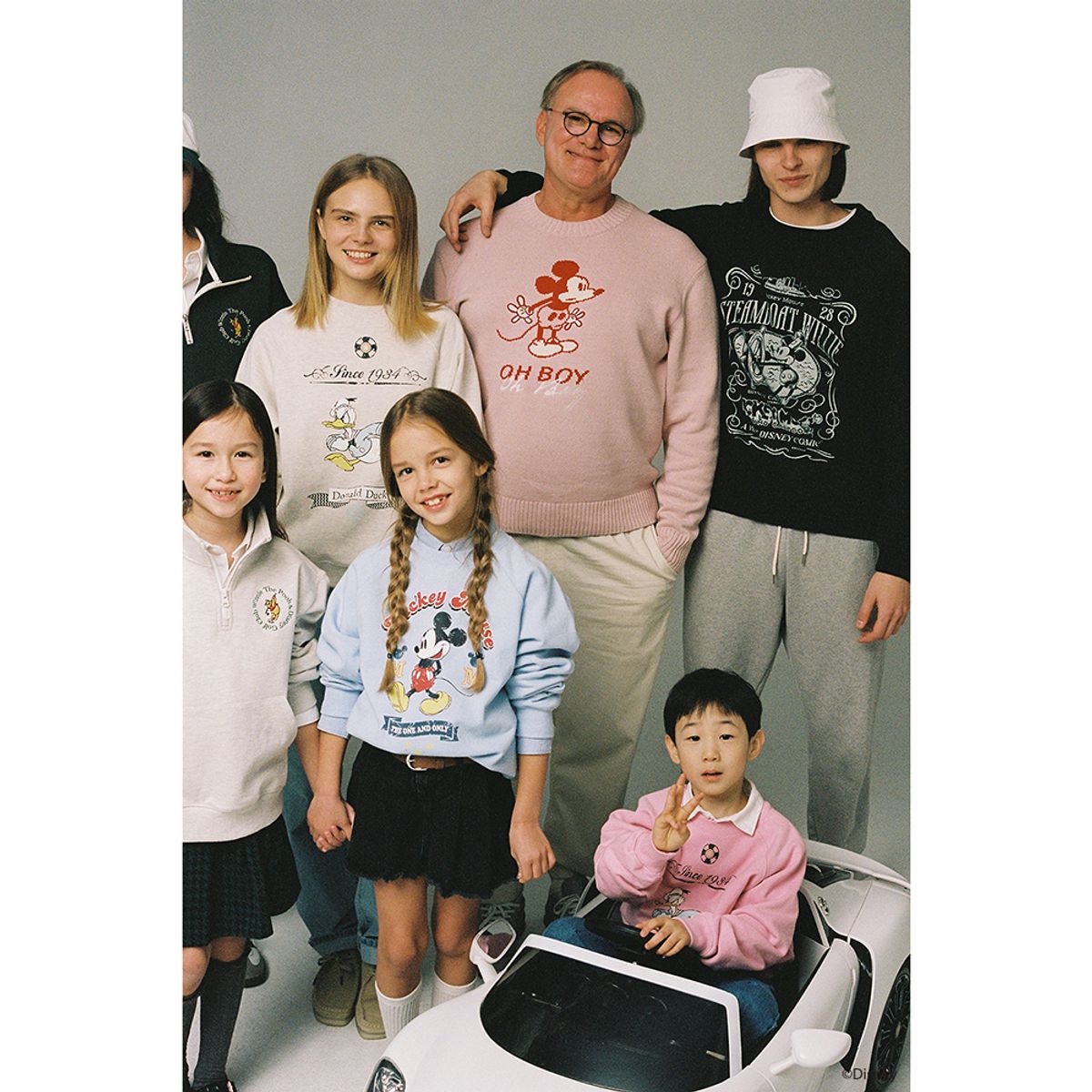 던스트(DUNST) UNISEX_DISNEY DONALD DUCK_VINTAGE SWEATSHIRT_OATMEAL MELANGE_UDTS3A151I1