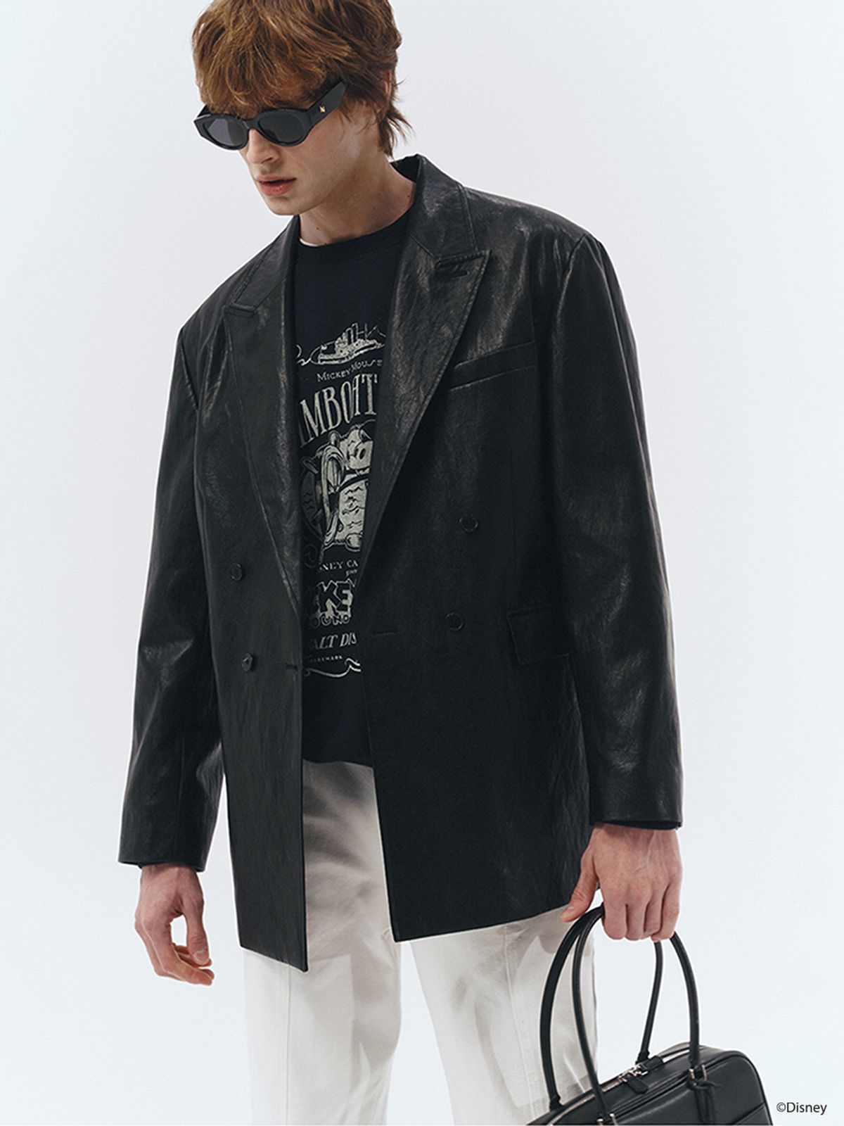 던스트 포 맨(DUNST FOR MEN) UNISEX_DISNEY MICKEY MOUSE_SWEATSHIRT_FRENCH NAVY_M_UDTS3A156N1