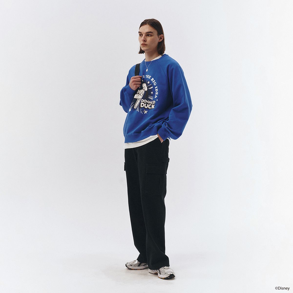 던스트 포 맨(DUNST FOR MEN) UNISEX_DISNEY DONALD DUCK_SWEATSHIRT_DEEP SEA BLUE_M_UDTS3A153B2