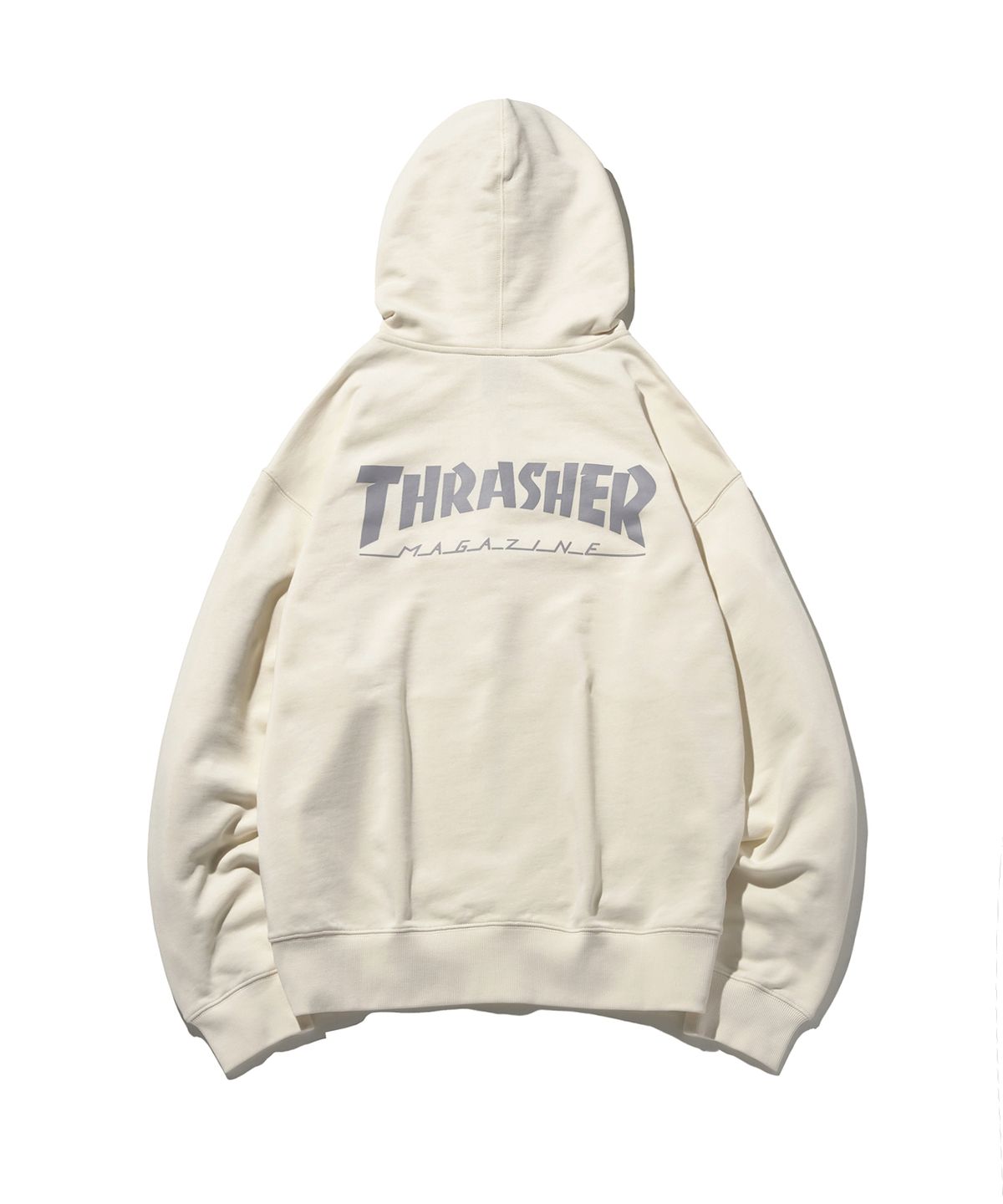 트레셔(THRASHER) 매거진 집업 후디 아이보리