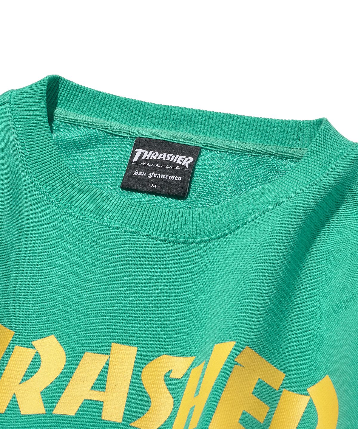 트레셔(THRASHER) 매거진 로고 맨투맨 민트
