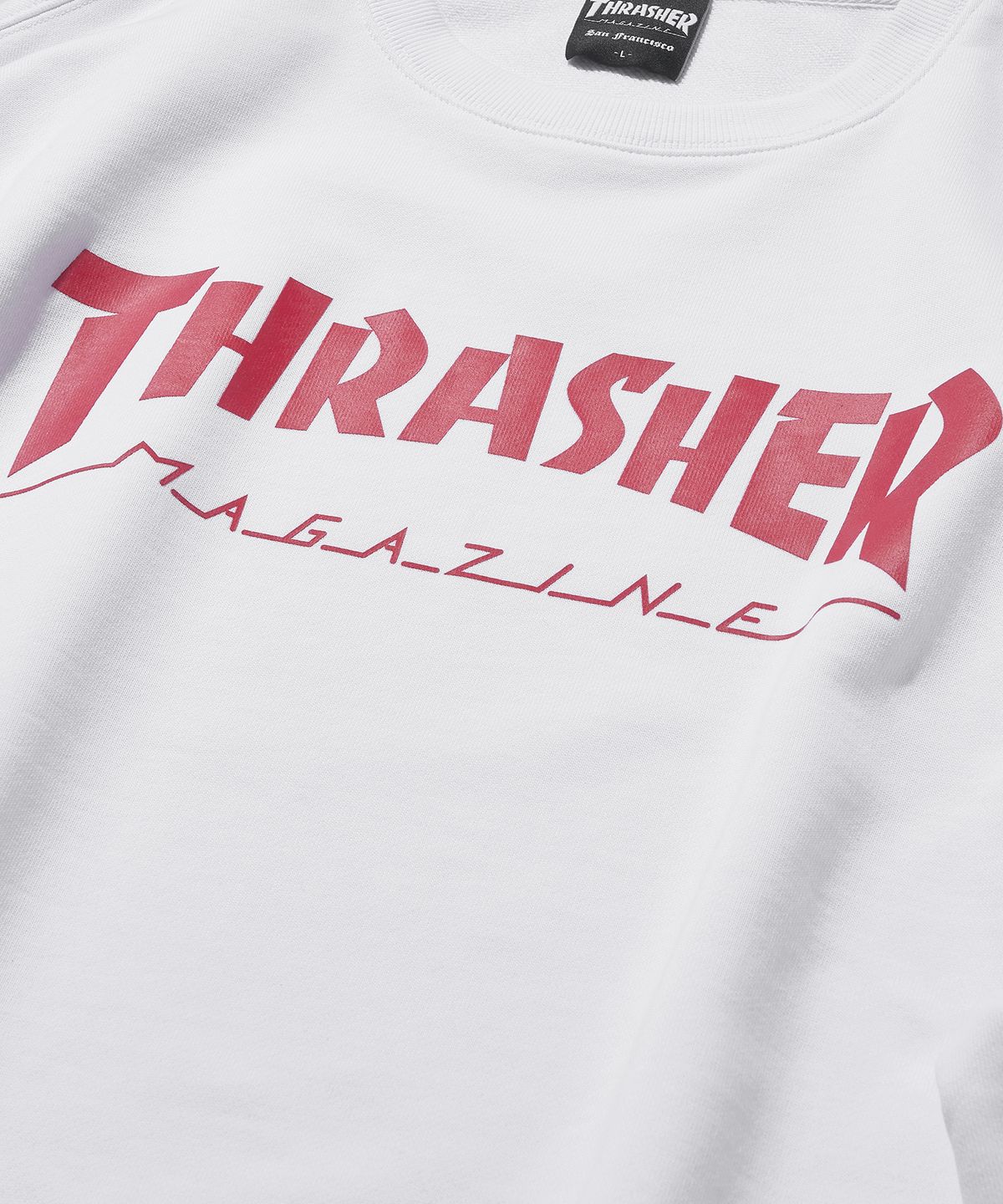 트레셔(THRASHER) 매거진 로고 맨투맨 화이트