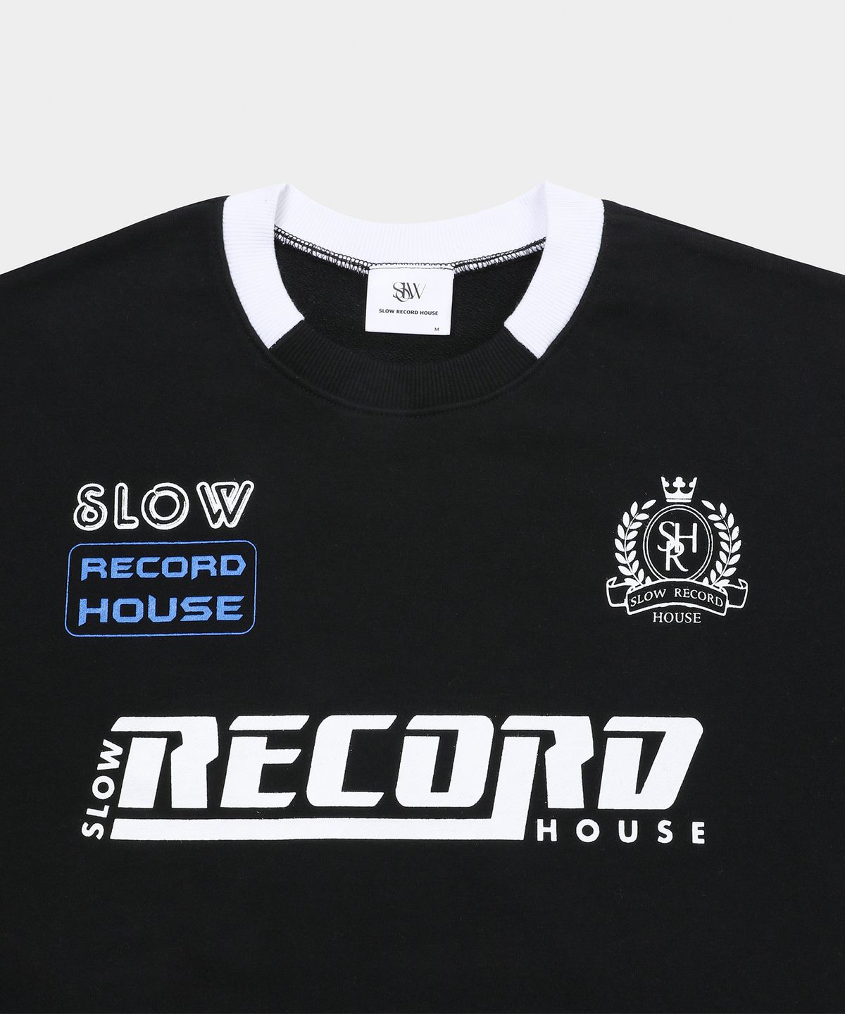 슬로우 레코드 하우스(SLOW RECORD HOUSE) 슬로우 스포티 맨투맨_블랙