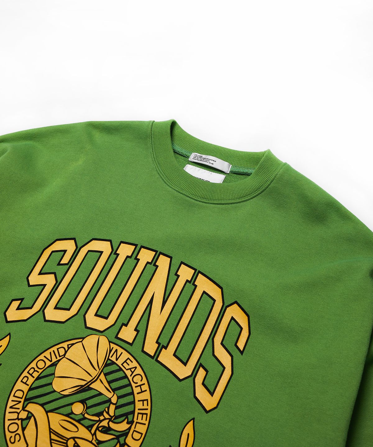 사운즈라이프(SOUNDSLIFE) Flocking Printing Sweatshirts Green