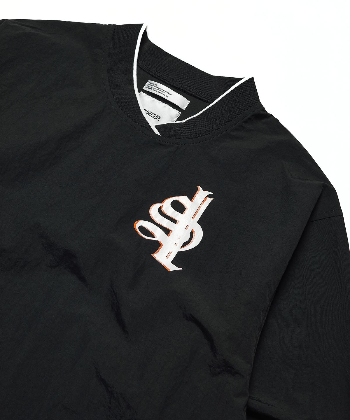 사운즈라이프(SOUNDSLIFE) SL Logo Woven Pullover Black
