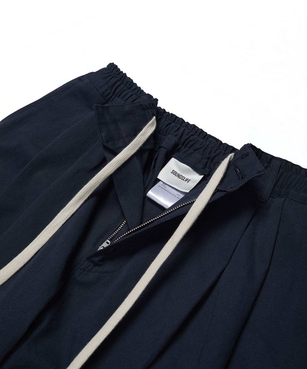 사운즈라이프(SOUNDSLIFE) Easy Banding Chino Pants Navy