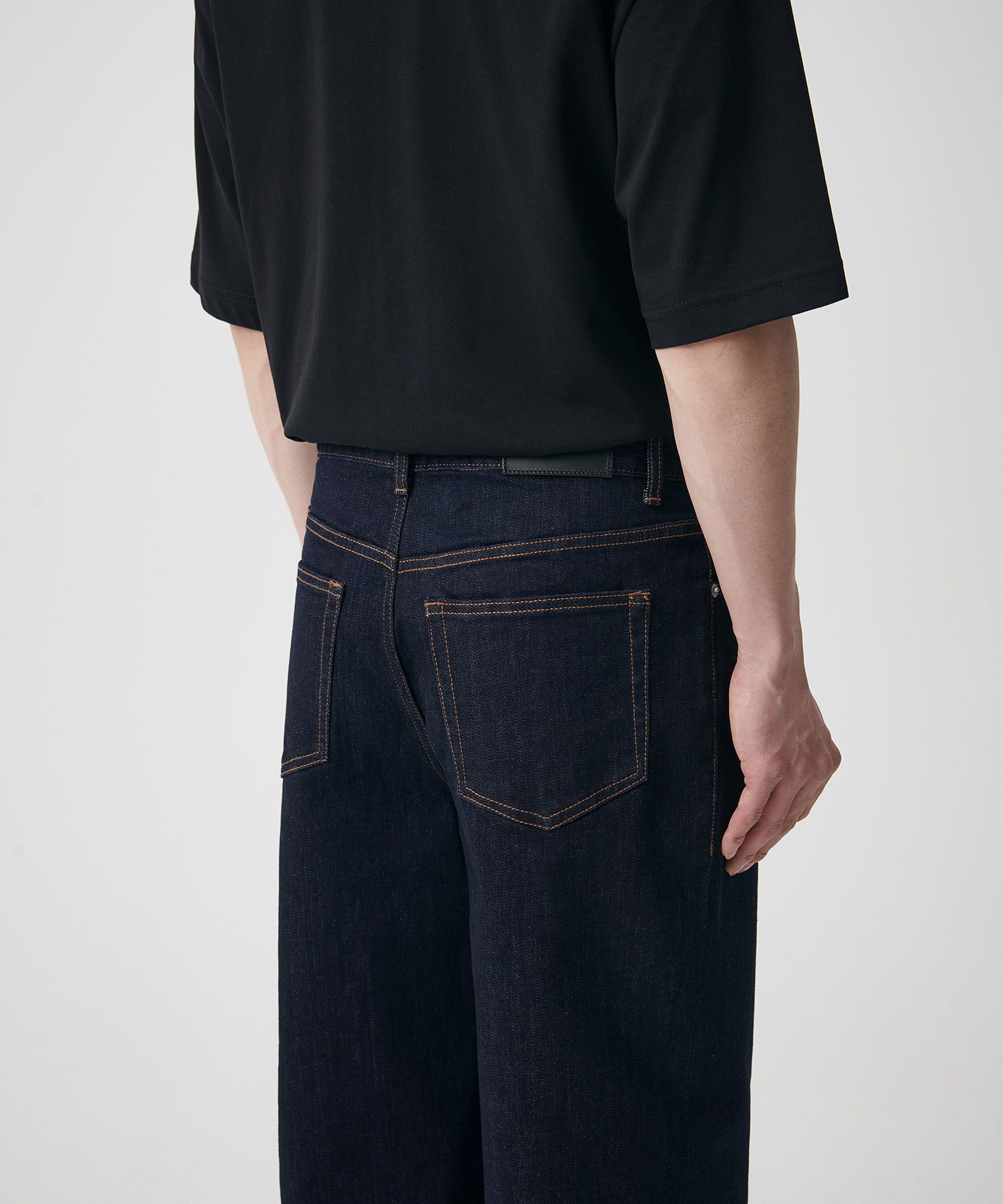 MUSINSA | MUSINSA STANDARD KIPAS wide denim pants [deep indigo]