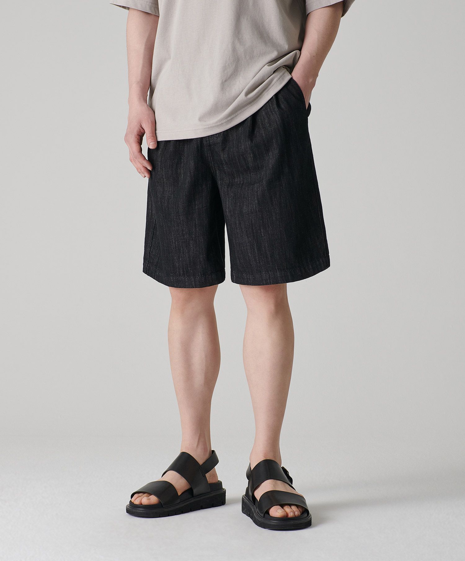 ★MUSINSA STANDARD★ Crinkle One Tuck Wide Banding Shorts Gr MUSINSA | MUSINSA STANDARD Crinkle One Tuck Wide Banding