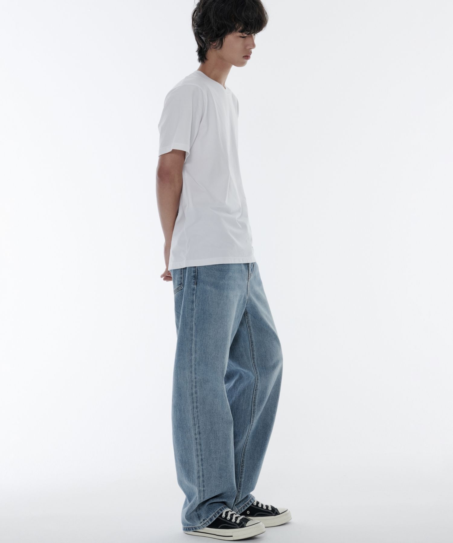 MUSINSA | MUSINSA STANDARD Loose Straight Denim Pants [Light