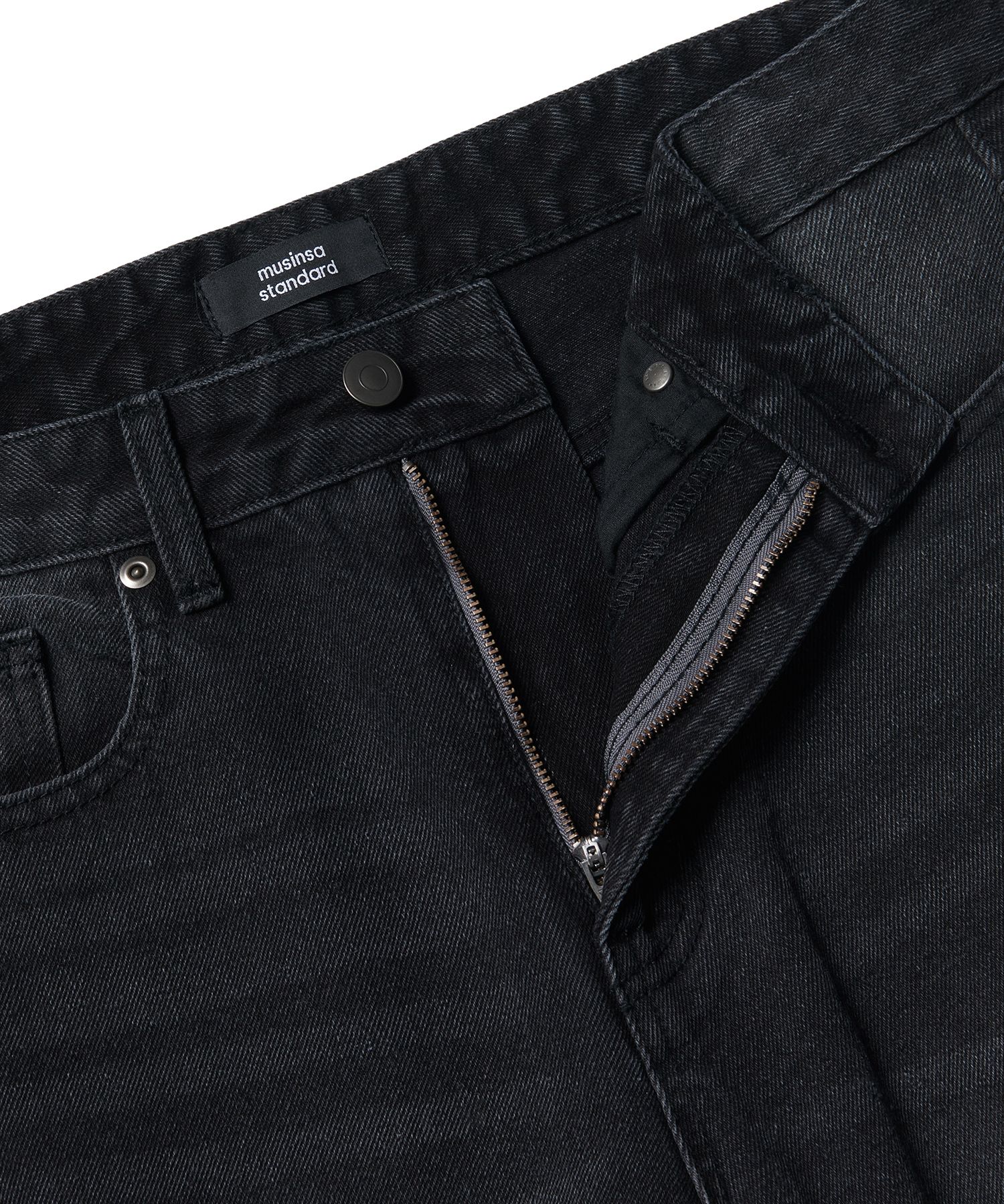 ★MUSINSA STANDARD★ Loose Exhaust Denim Pants Black MMDNP50 MUSINSA | MUSINSA STANDARD Loose Exhaust Denim Pants [Black]