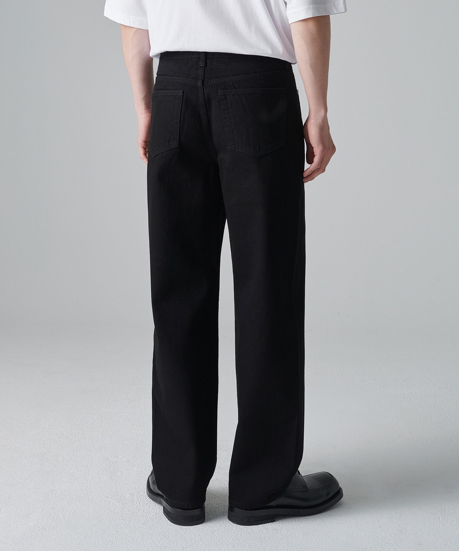 MUSINSA | MUSINSA STANDARD Loose Straight Denim Pants [Black]