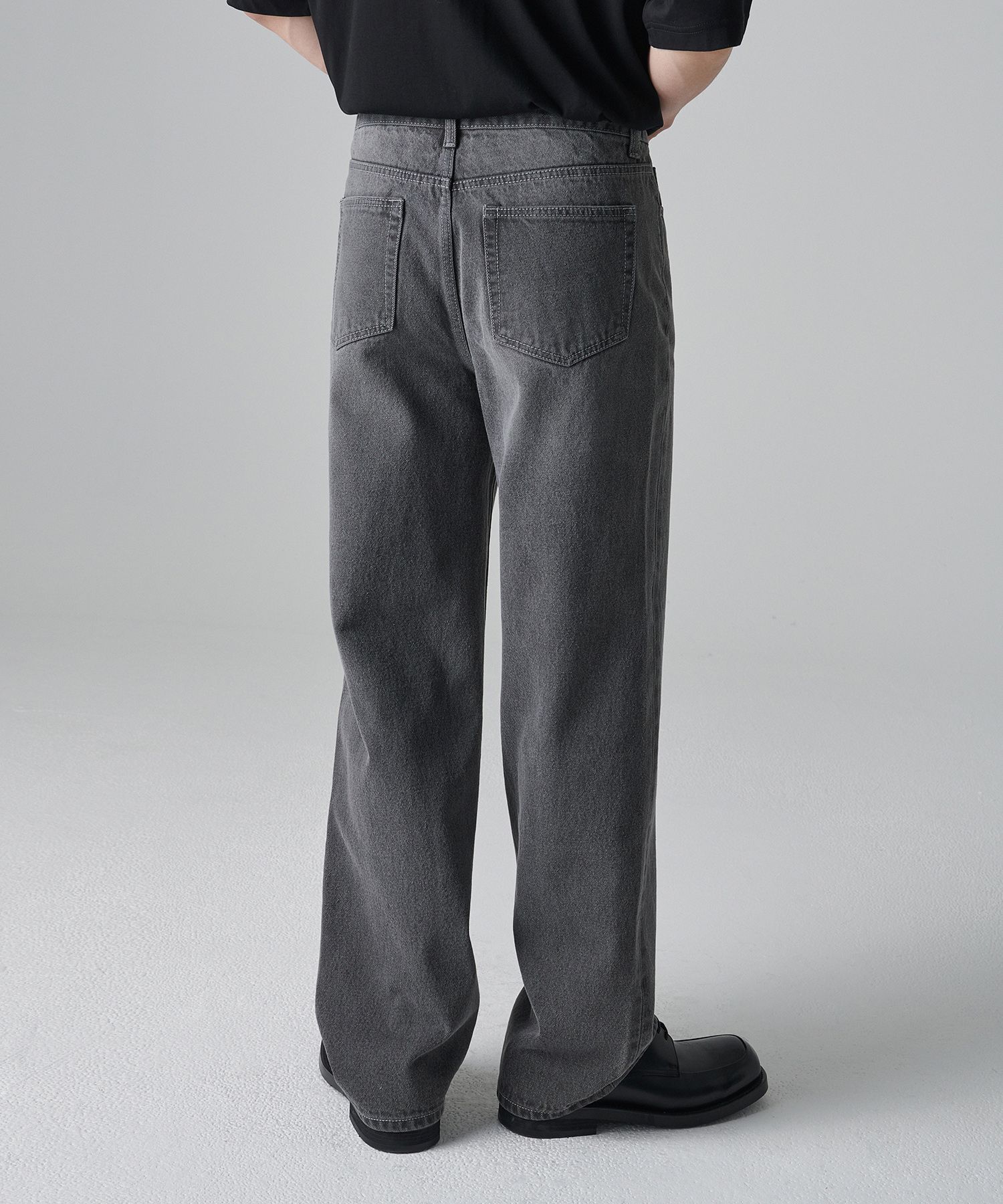★MUSINSA STANDARD★ Pigment wide denim pants gray MMDNP523- MUSINSA | MUSINSA STANDARD Pigment Wide Denim Pants [Gray]