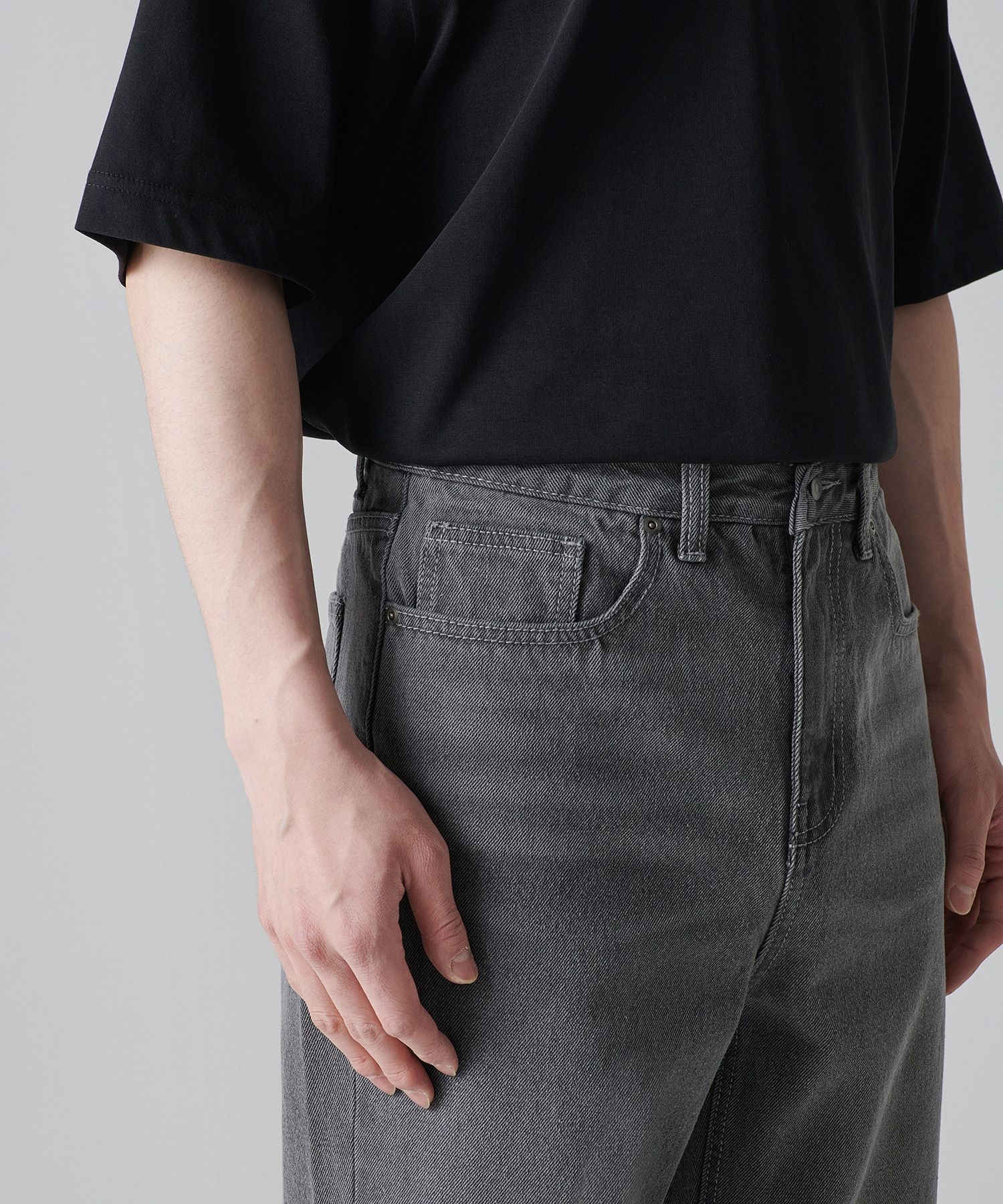 MUSINSA | MUSINSA STANDARD Loose Straight Denim Pants [Gray]