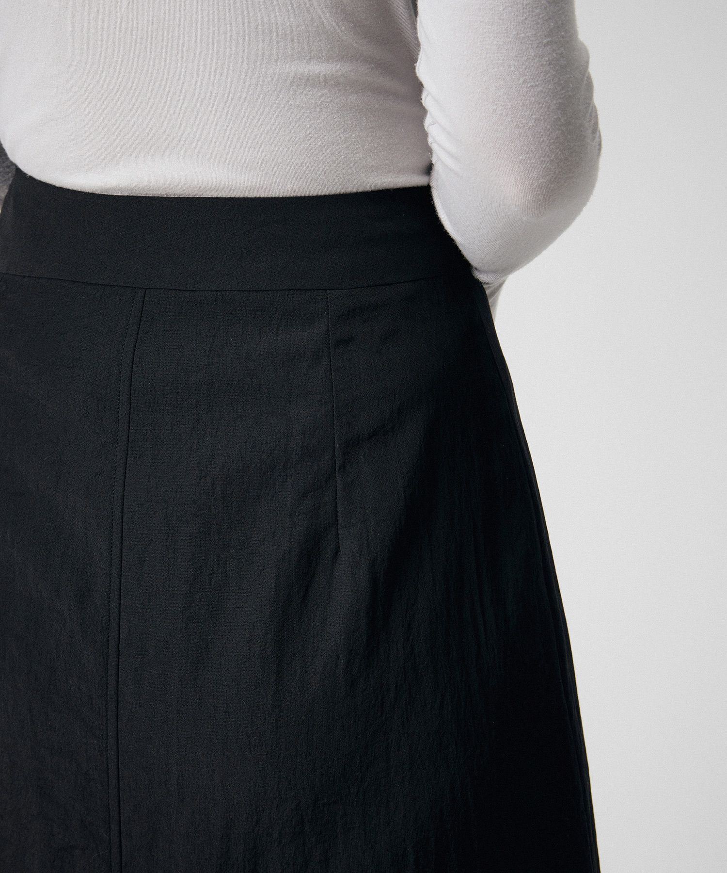 スカート musinsastandardwoman Women's Crinkle Long Skirt Black MWCKS2 MUSINSA | MUSINSA STANDARD WOMAN Women's Crinkle Long Skirt