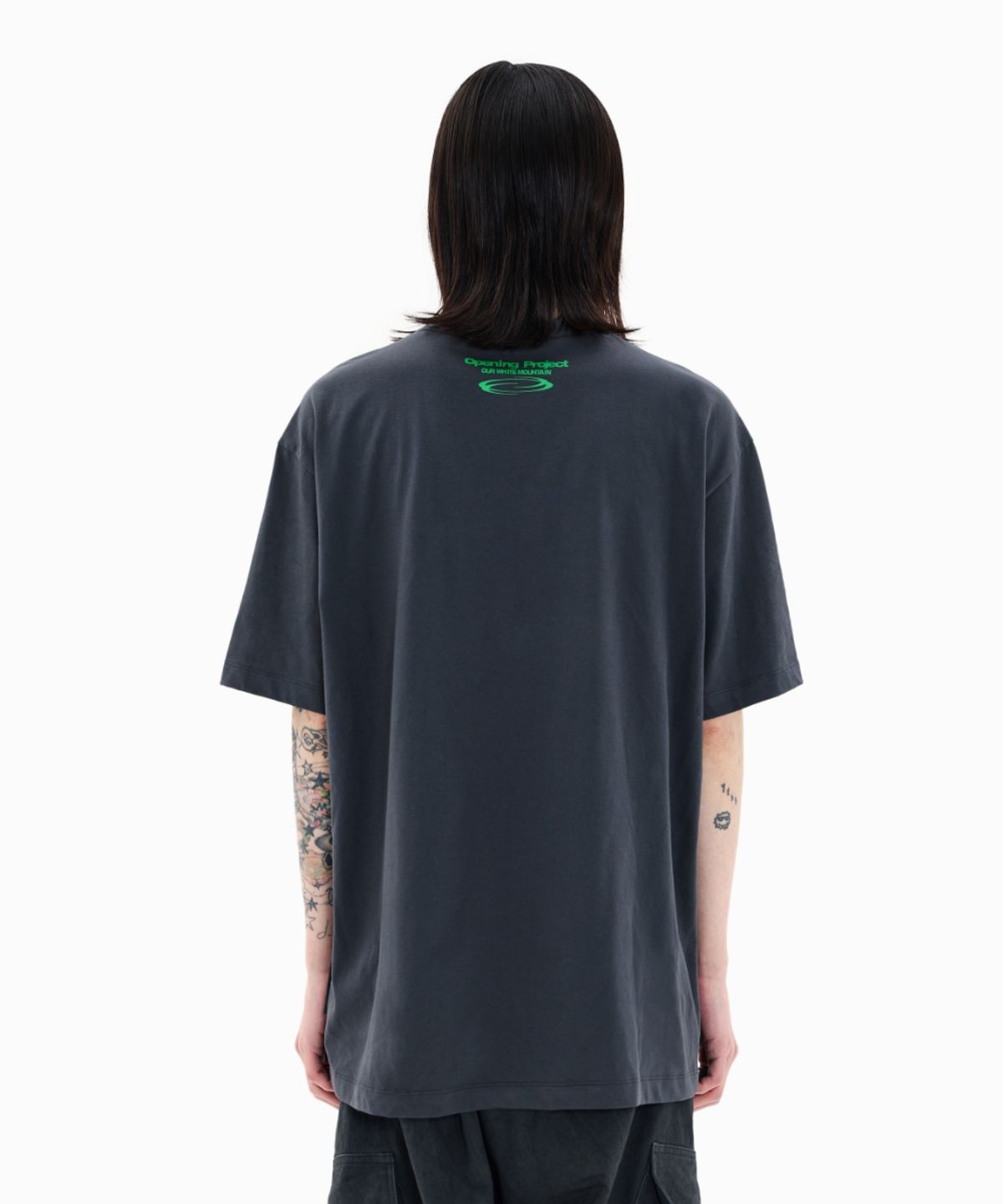 오프닝프로젝트(OPENING PROJECT) Identity T Shirt - Charcoal