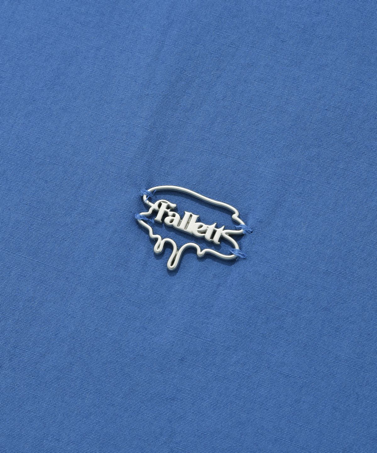 팔렛(FALLETT) 브러쉬 로고 코튼 셔츠 다크블루