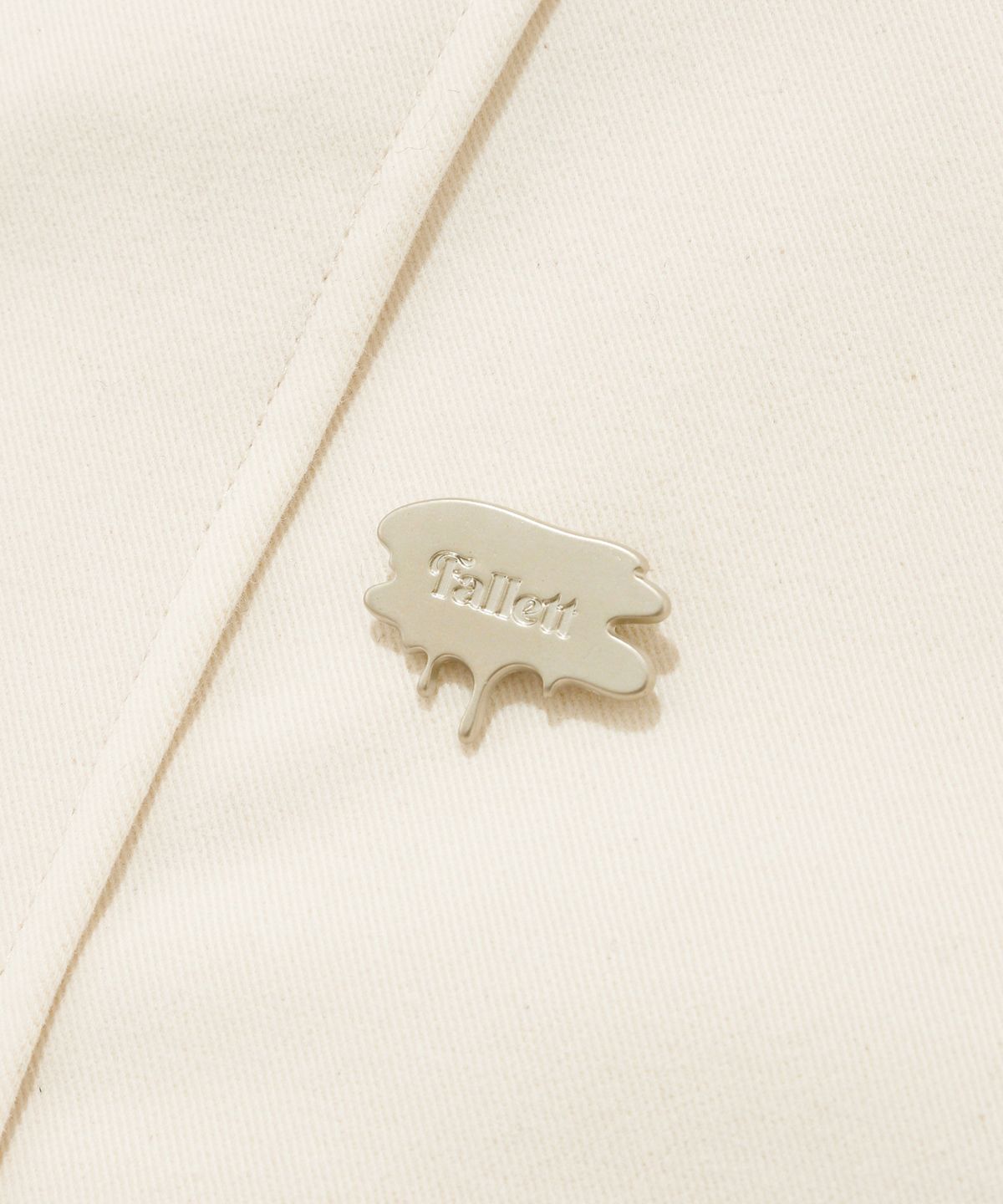 팔렛(FALLETT) 코튼 커브드 블루종 라이트베이지