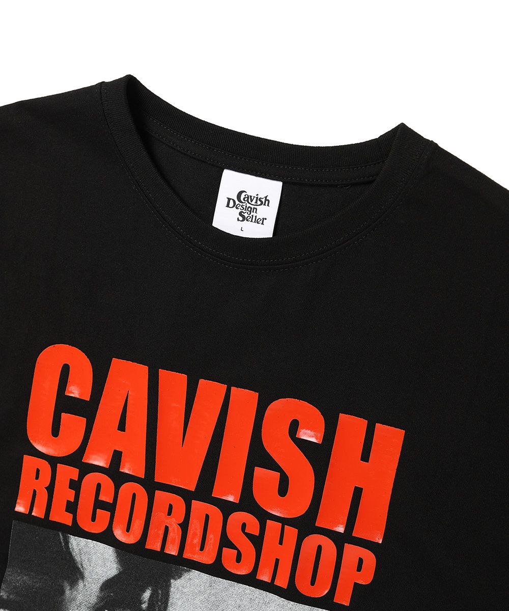 【Cavish】23SS  RECORD SHOP SS TEE MUSINSA | CAVISH RECORD SHOP SS T-Shirt BLACK(CV2DMUT505A)